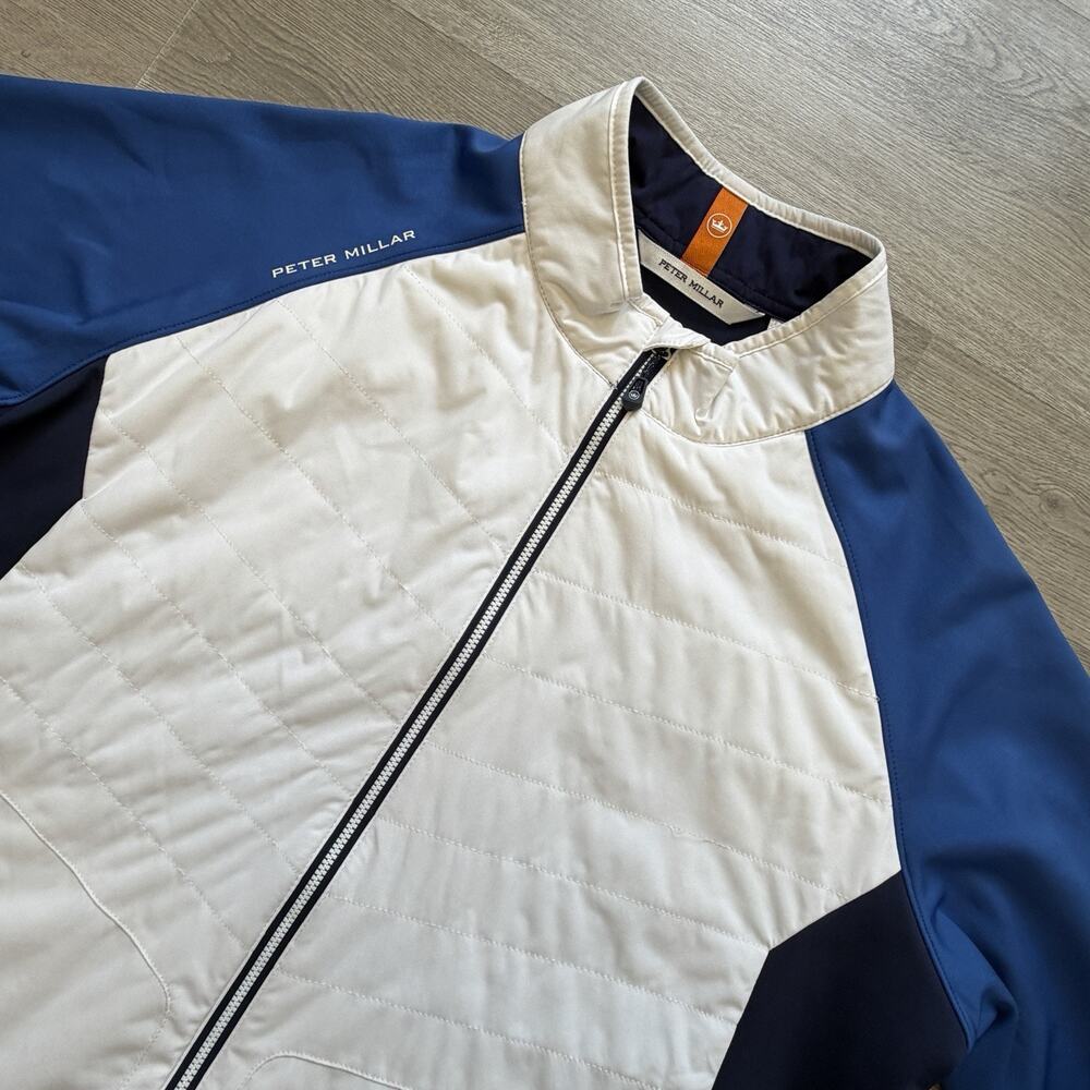 Peter Millar Crown Hyperlight Merge Hybrid Golf Jacket Men's XL Blue